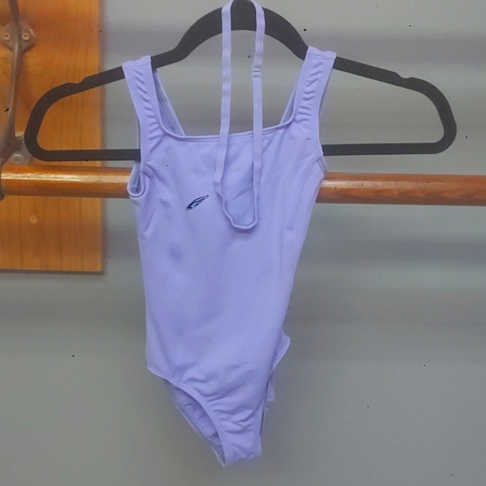 1st Position Purple Ballet tank style leoyard with belt/head band child small